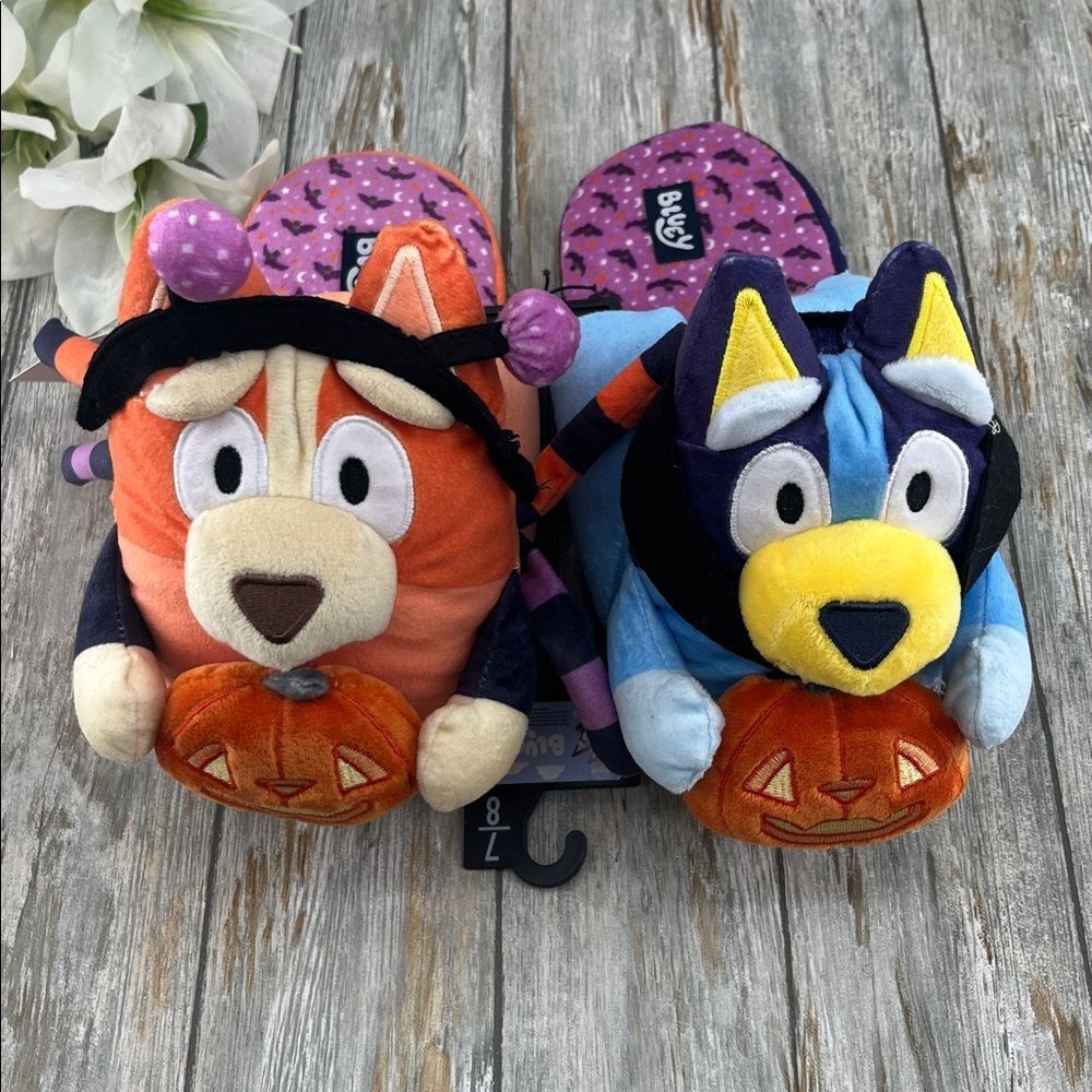 Women’s Bluey Halloween 3D Slippers Shoes Size 7/8